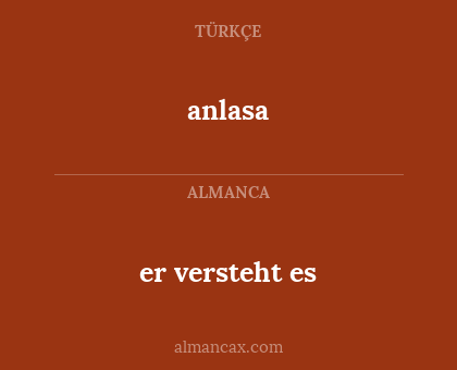 anlasa - er versteht es