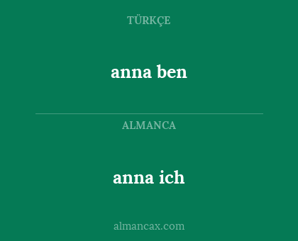 anna ich - anna ben