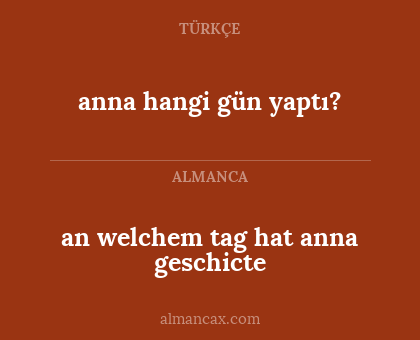 anna hangi gün yaptı? - an welchem tag hat anna geschicte