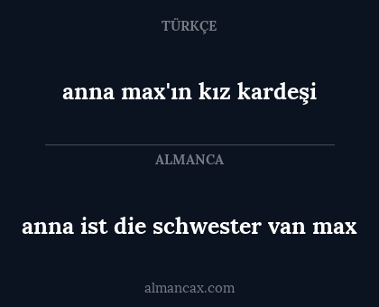 anna ist die schwester van max - anna max'ın kız kardeşi