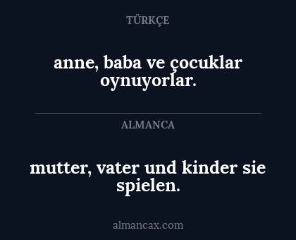 mutter, vater und kinder sie spielen. - anne, baba ve çocuklar oynuyorlar.