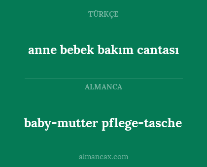 baby-mutter pflege-tasche - anne bebek bakım cantası