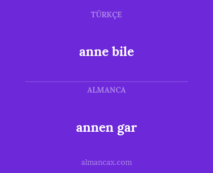 anne bile - annen gar