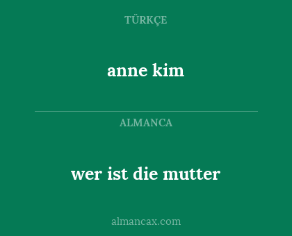 wer ist die mutter - anne kim