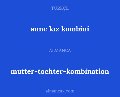 mutter-tochter-kombination - anne kız kombini