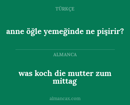 anne öğle yemeğinde ne pişirir? - was koch die mutter zum mittag