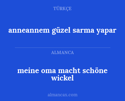 meine oma macht schöne wickel - anneannem güzel sarma yapar