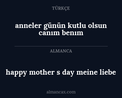 happy mother s day meine liebe - anneler günün kutlu olsun canım benım