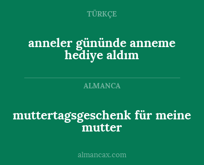 muttertagsgeschenk für meine mutter - anneler gününde anneme hediye aldım