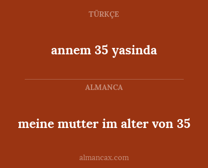 meine mutter im alter von 35 - annem 35 yasinda