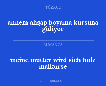 meine mutter wird sich holz malkurse - annem ahşap boyama kursuna gidiyor