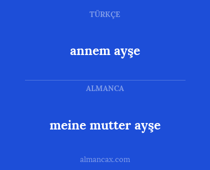 meine mutter ayşe - annem ayşe