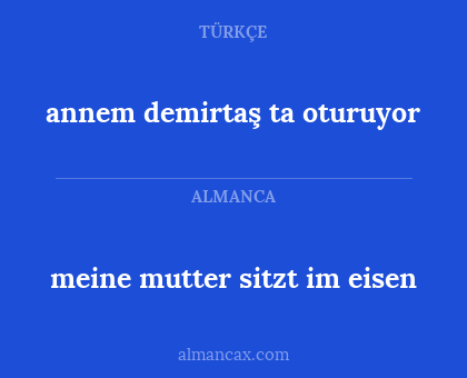 meine mutter sitzt im eisen - annem demirtaş ta oturuyor
