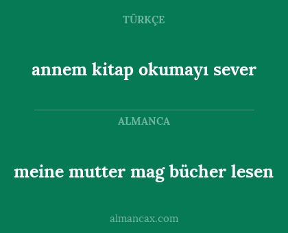 annem kitap okumayı sever - meine mutter mag bücher lesen