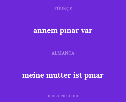 annem pınar var - meine mutter ist pınar