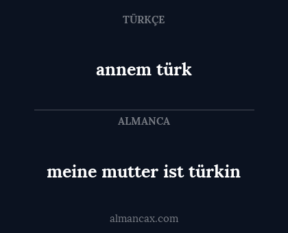 annem türk - meine mutter ist türkin