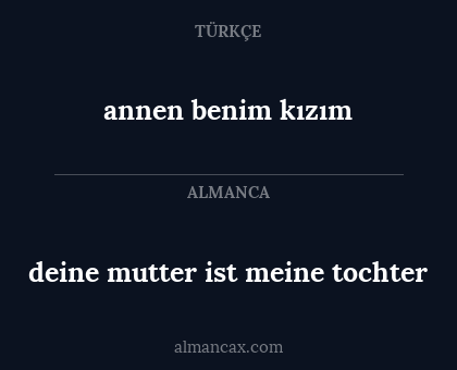 annen benim kızım - deine mutter ist meine tochter