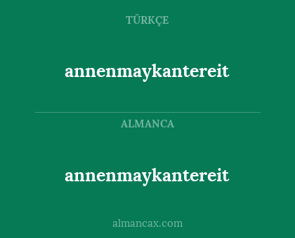 annenmaykantereit - annenmaykantereit