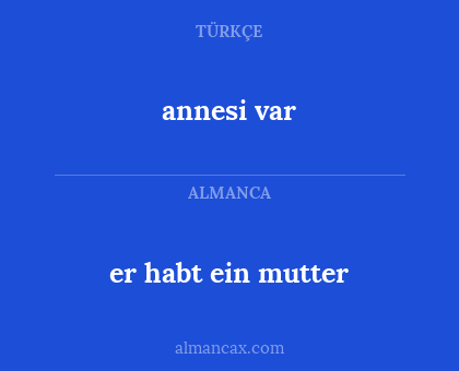 annesi var - er habt ein mutter