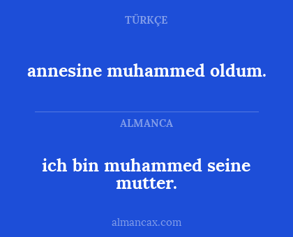 ich bin muhammed seine mutter. - annesine muhammed oldum.