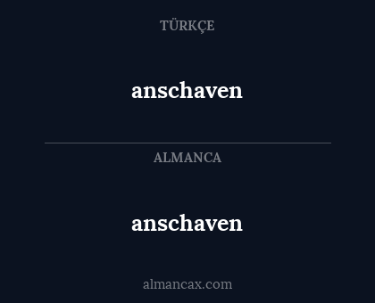 anschaven - anschaven