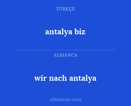 antalya biz - wir nach antalya