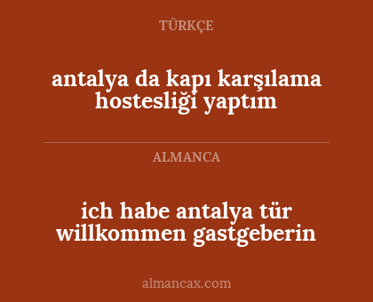 antalya da kapı karşılama hostesliği yaptım - ich habe antalya tür willkommen gastgeberin