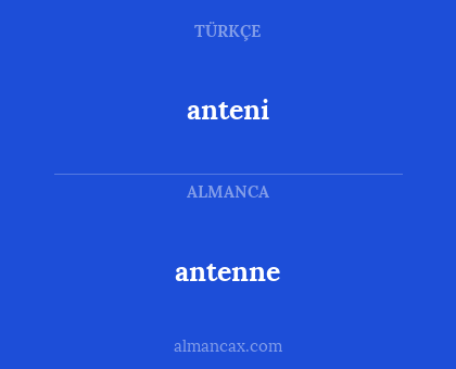 antenne - anteni