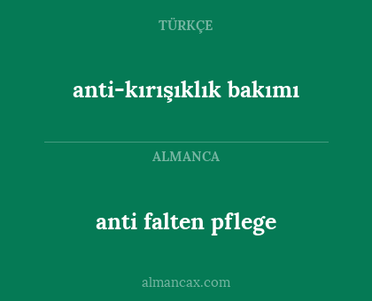 anti falten pflege - anti-kırışıklık bakımı