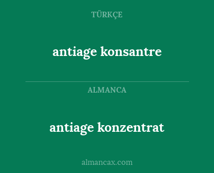 antiage konsantre - antiage konzentrat