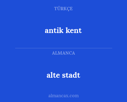 alte stadt - antik kent