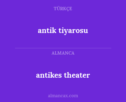 antikes theater - antik tiyarosu
