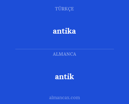 antika - antik