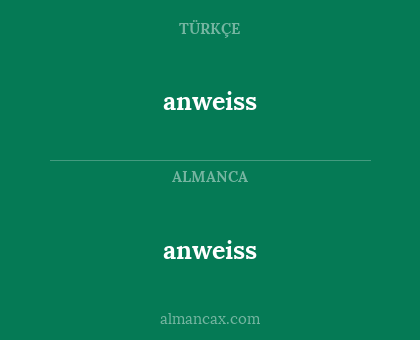 anweiss - anweiss
