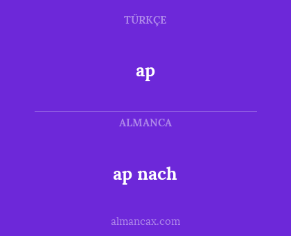 ap - ap nach