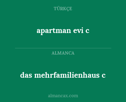 apartman evi c - das mehrfamilienhaus c