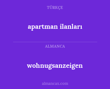 apartman ilanları - wohnugsanzeigen