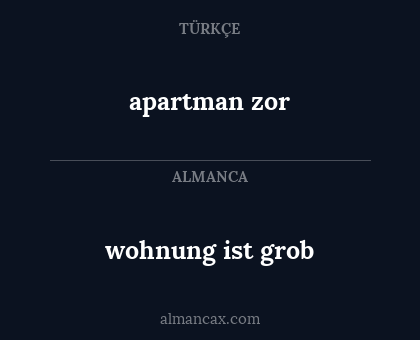 apartman zor - wohnung ist grob