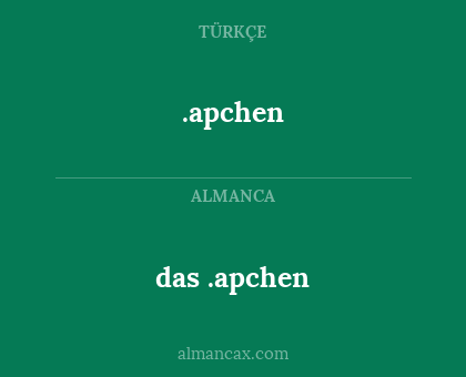 .apchen - das .apchen