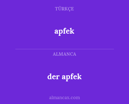 apfek - der apfek