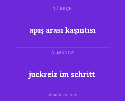 juckreiz im schritt - apış arası kaşıntısı