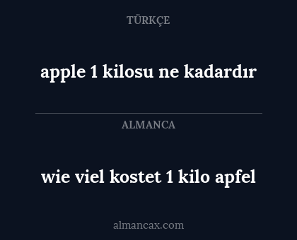wie viel kostet 1 kilo apfel - apple 1 kilosu ne kadardır