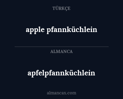 apfelpfannküchlein - apple pfannküchlein