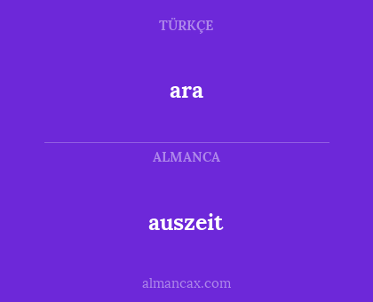 ara - auszeit