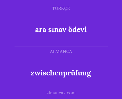 zwischenprüfung - ara sınav ödevi