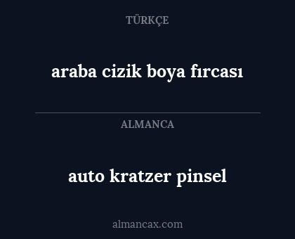 auto kratzer pinsel - araba cizik boya fırcası