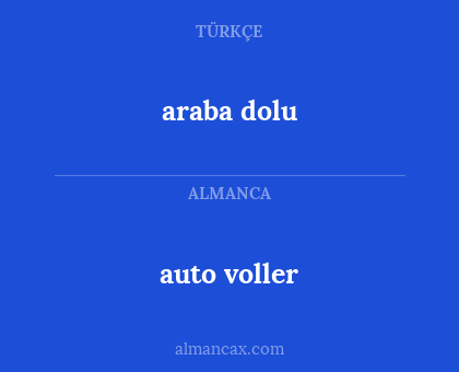 auto voller - araba dolu
