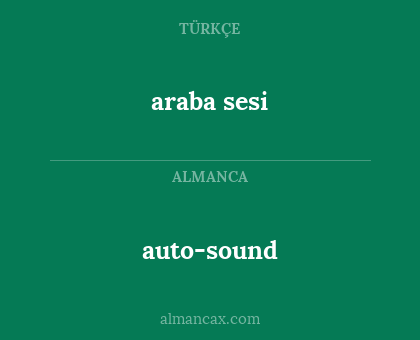 araba sesi - auto-sound