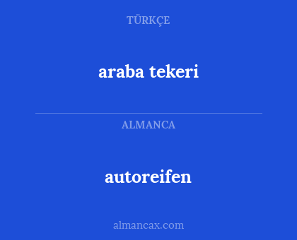 autoreifen - araba tekeri