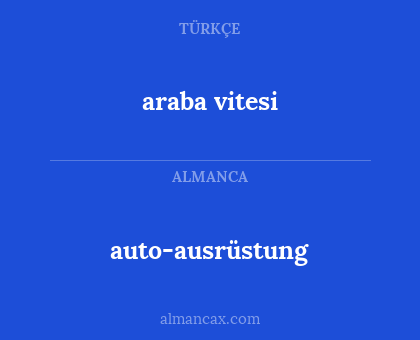 auto-ausrüstung - araba vitesi